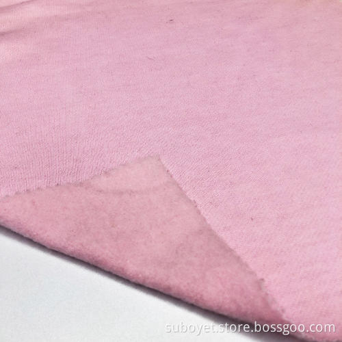 Hoodie Pink Terry Brush Fabric